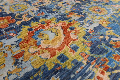 148 x 196 cm | Abstract Afghan Tribal Hand Knotted Veg Dye Wool Carpet