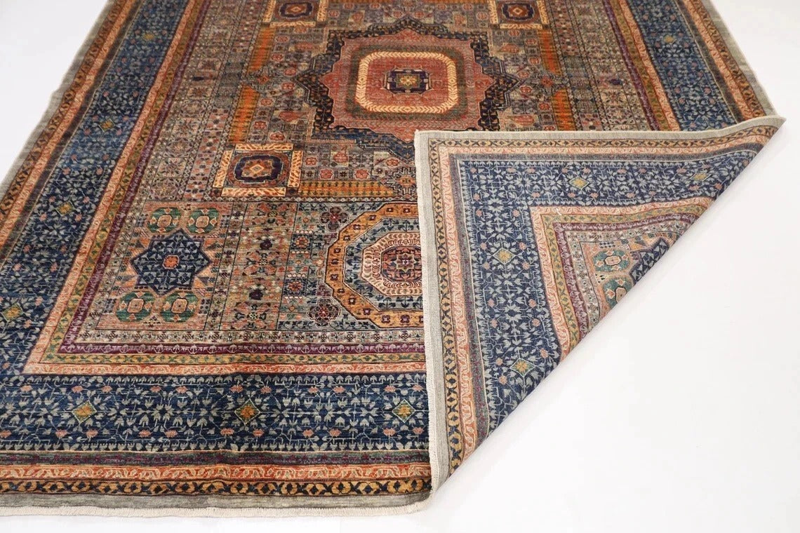 250 x 295 cm | Mamluk Afghan Tribal Hand Knotted Carpet