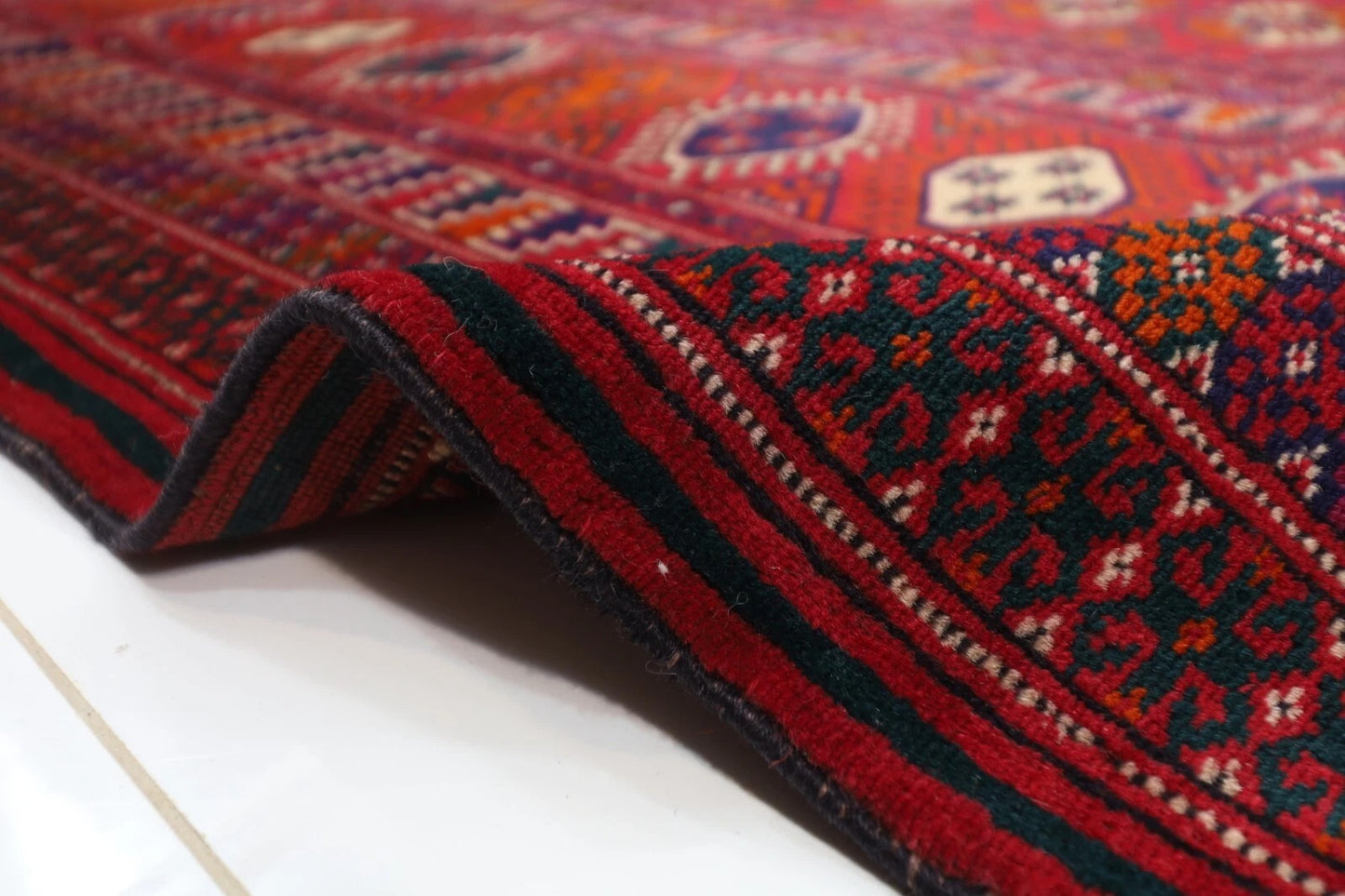 266 x 370 cm | Turkmen Bokhara Tribal Hand Knotted Carpet