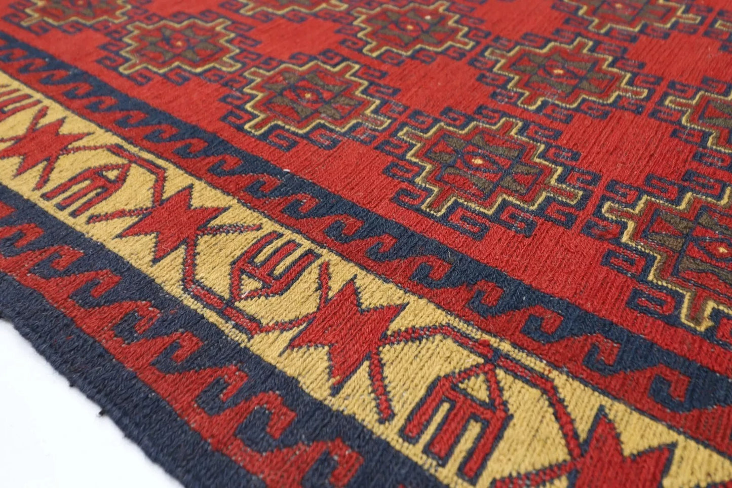 198 x 294 cm | Sumak Flat Weaved Afghan Tribal Hand Knotted Carpet
