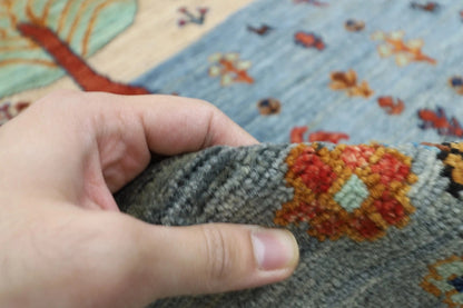272 x 357 cm | Landscape Afghan Tribal Hand Knotted Carpet