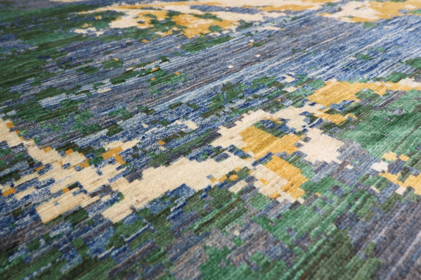 298 x 412 cm | Abstract Afghan Tribal Hand Knotted Carpet