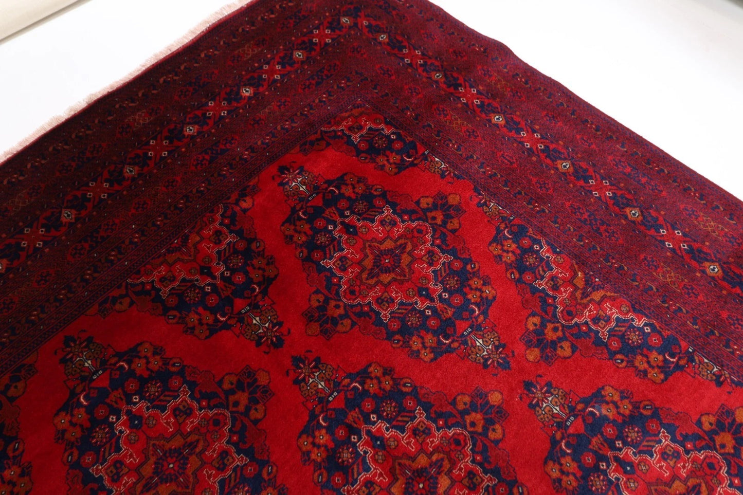 295 x 377 cm | Fine Belgic Afghan Tribal Hand Knotted Carpet