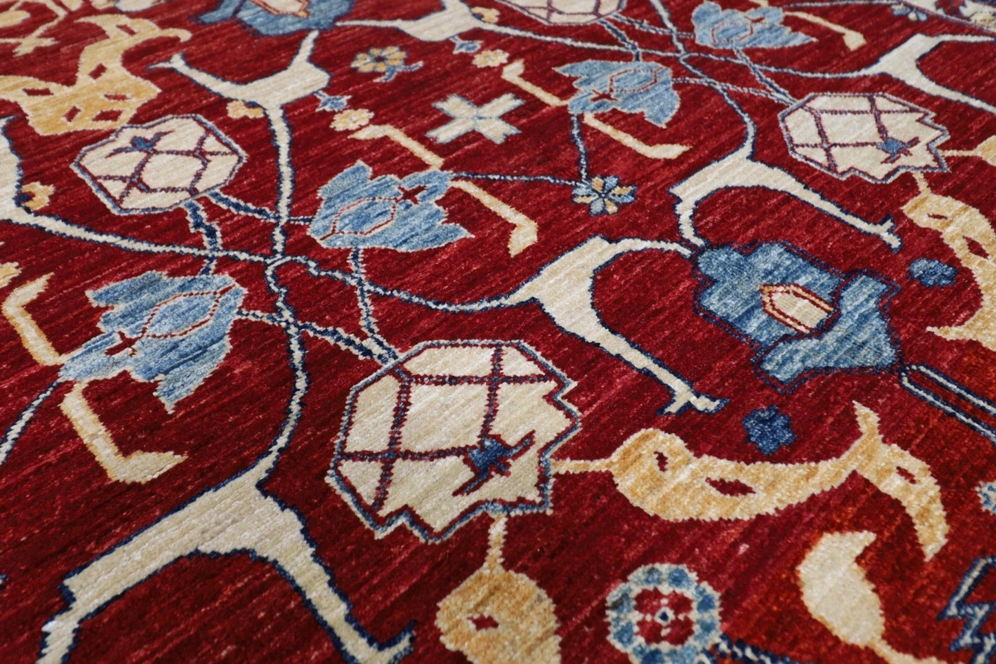 159 x 205 cm | Bidjar Afghan Tribal Hand Knotted Veg Dye Wool Carpet