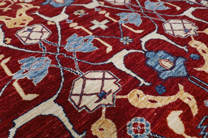 159 x 205 cm | Bidjar Afghan Tribal Hand Knotted Veg Dye Wool Carpet