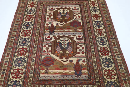 188 x 280 cm | Barjesta Flat Weaved Afghan Tribal Hand Knotted Wool Carpet kilim