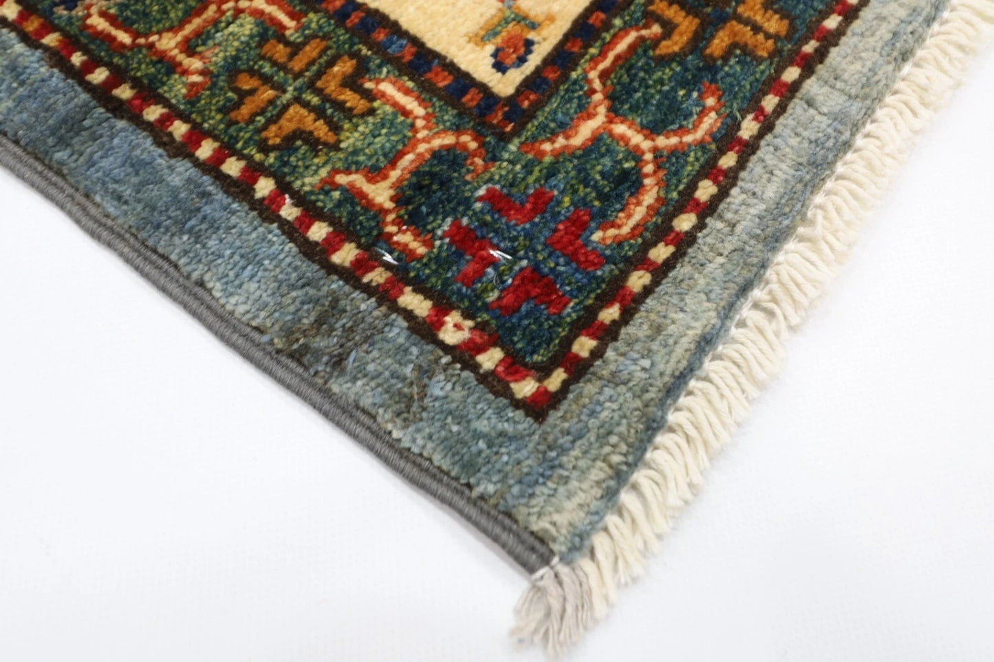 168 x 248 cm | Kazak Afghan Tribal Hand Knotted Veg Dye Wool Carpet