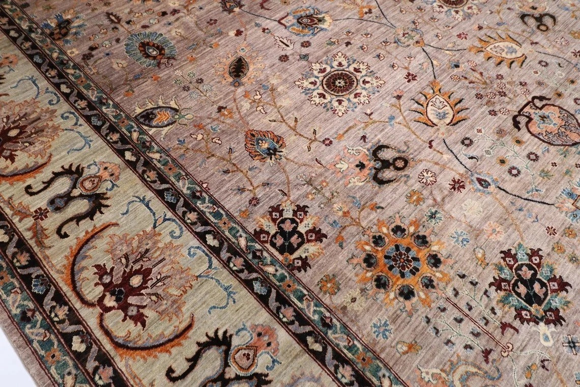 370 x 453 cm | Aryana Afghan Tribal Hand Knotted Carpet