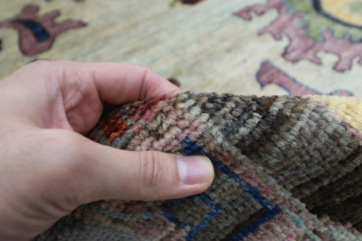 277 x 360 cm | Oushak Afghan Tribal Hand Knotted Carpet