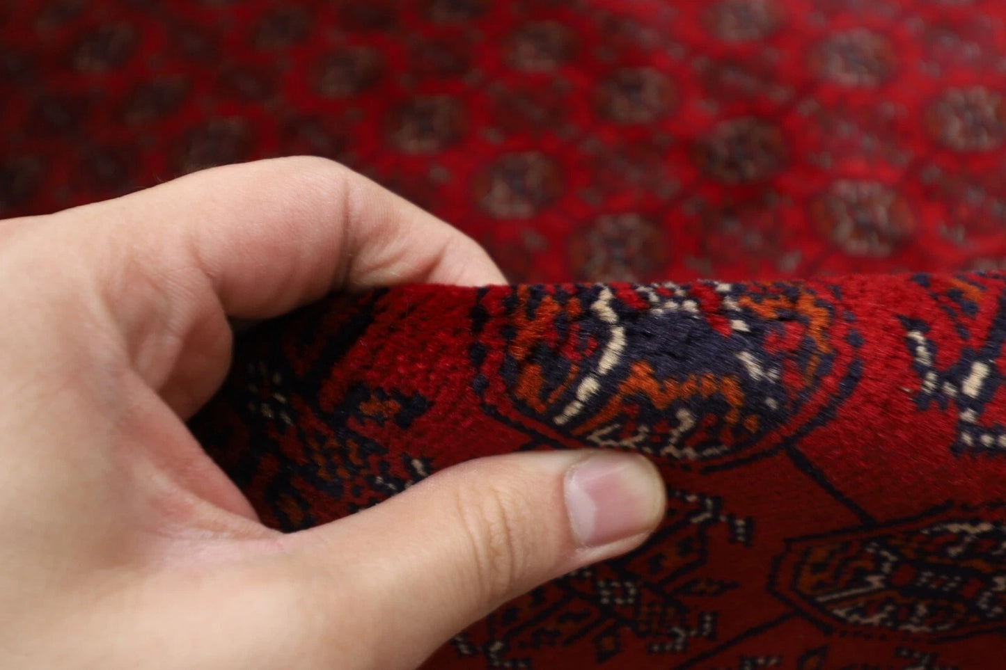 174 x 246 cm | Fine Mori Bokhara Afghan Tribal Hand Knotted Veg Dye Wool Carpet