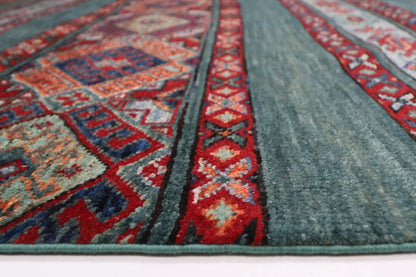 169 x 253 cm | Khorjun Afghan Tribal Hand Knotted Veg Dye Wool Carpet