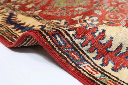 97 x 583 cm | Kazak Red Afghan Tribal Hand Knotted Wool Runner