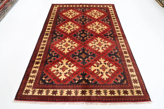 174 x 248 cm | Maranoce Afghan Tribal Hand Knotted Veg Dye Wool Carpet
