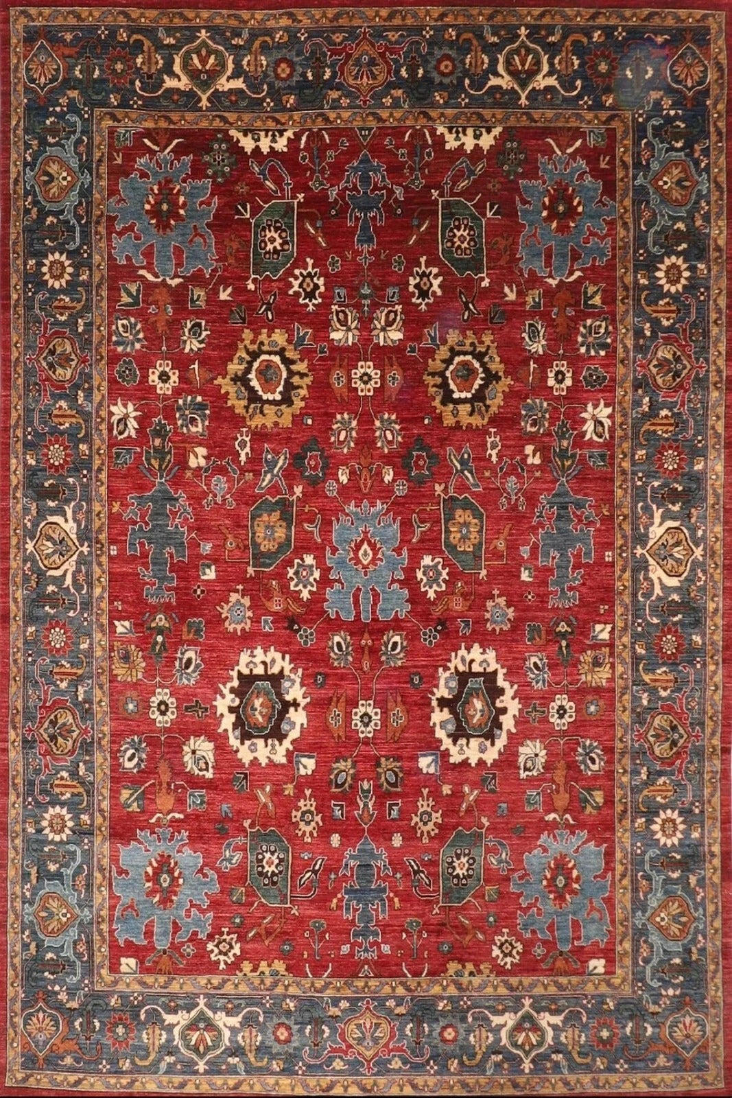 278 x 364 cm | Aryana Afghan Tribal Hand Knotted Carpet