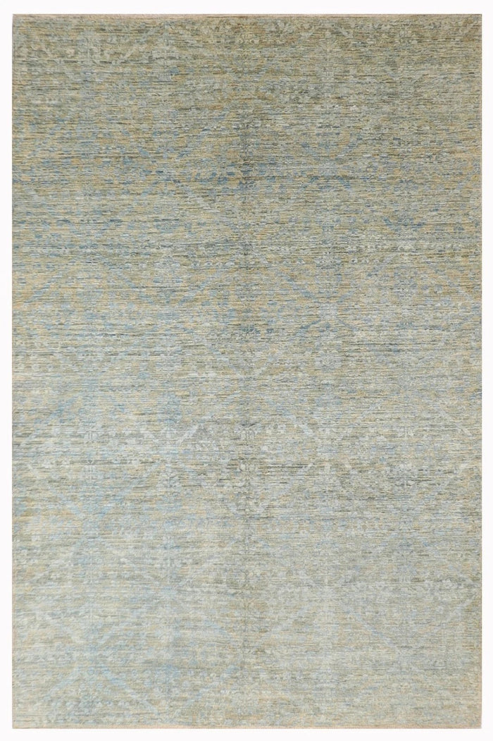 190 x 271 cm | Gabbeh Blue Afghan Tribal Hand Knotted Veg Dye Wool Carpet
