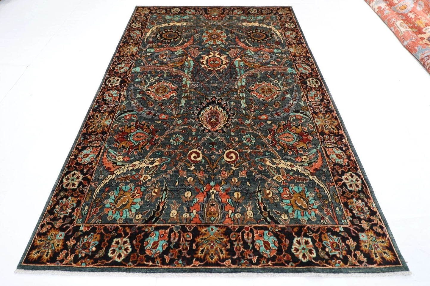 198 x 297 cm | Sickle leaf Afghan Tribal Hand Knotted Carpet
