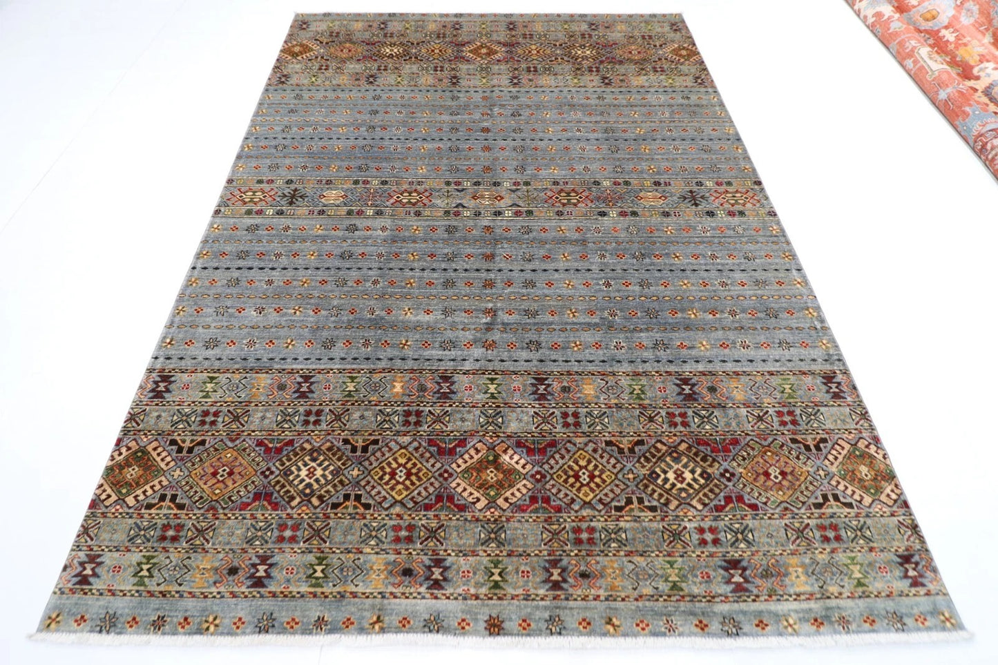 207 x 286 cm | Khorjun Afghan Tribal Hand Knotted Carpet