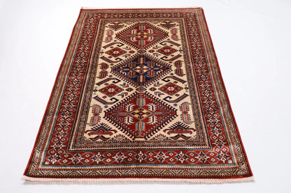 132 x 183 cm | Shirvan Afghan Tribal Hand Knotted Veg Dye Wool carpet