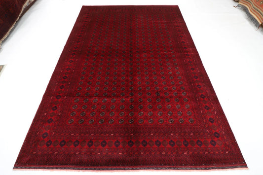 202 x 298 cm | Fine Mori Bokhara Afghan Tribal Hand Knotted Carpet