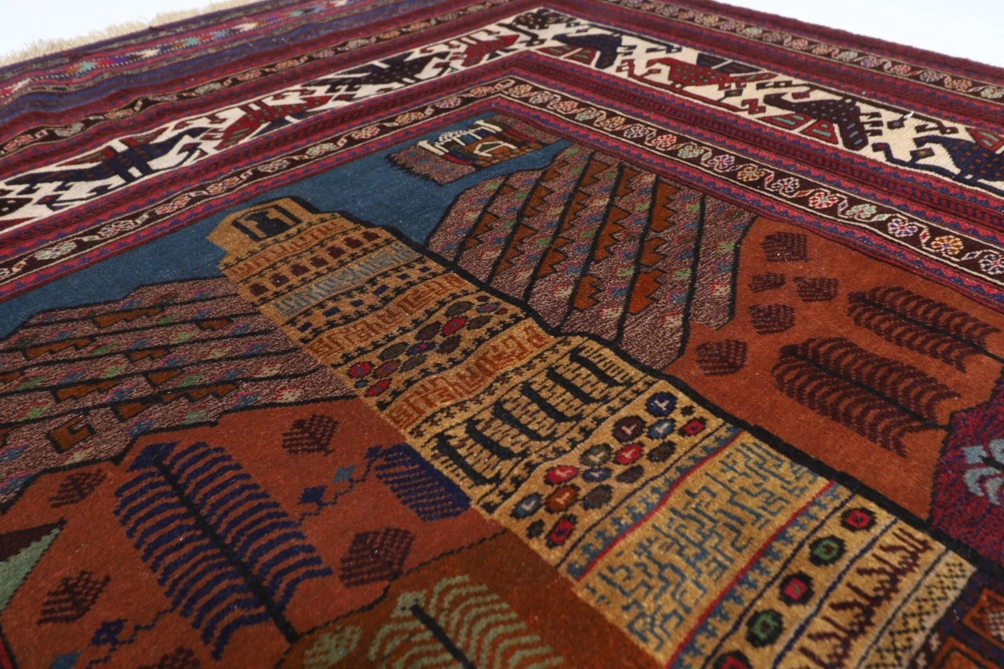 207 x 268 cm | Carpet Kilim Afghan Tribal Hand Knotted Carpet