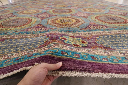 408 x 610 cm | beautiful purple Large Size Area Rug Afghan Hand Knotted carpet