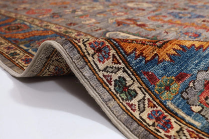 188 x 273 cm |  Bidjar Gray Afghan Tribal Hand Knotted Veg Dye Wool carpet