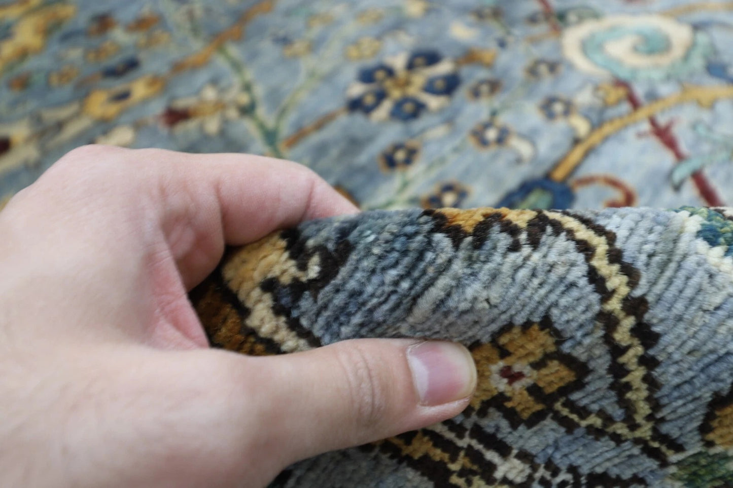 270 x 367 cm | Sickle Leaf Afghan Tribal Hand Knotted Carpet