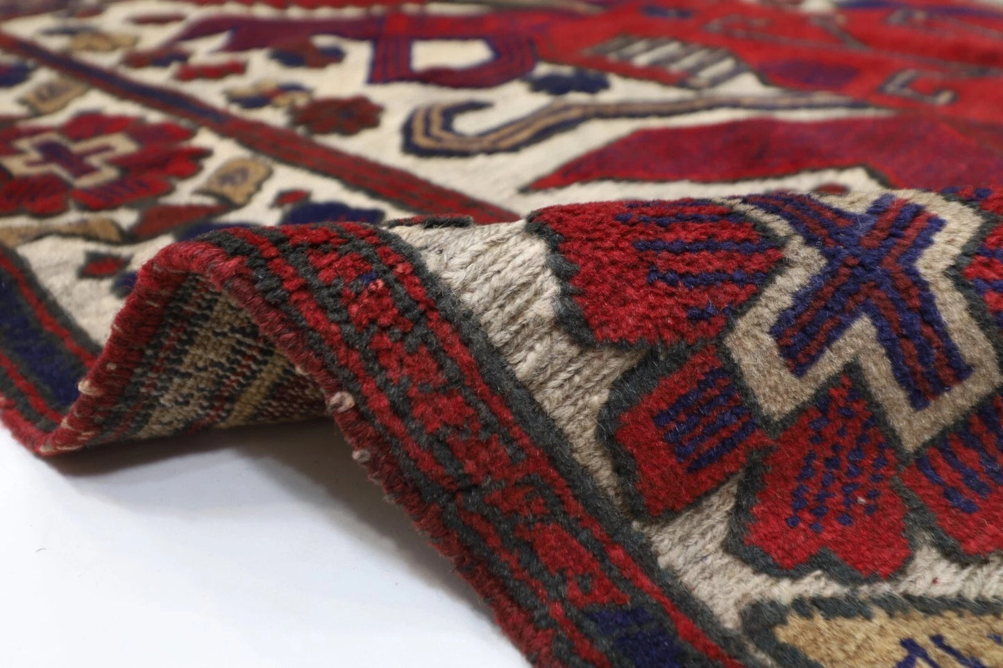 120 x 180 cm | Afghan Tribal Hand Knotted Veg Dye Wool carpet