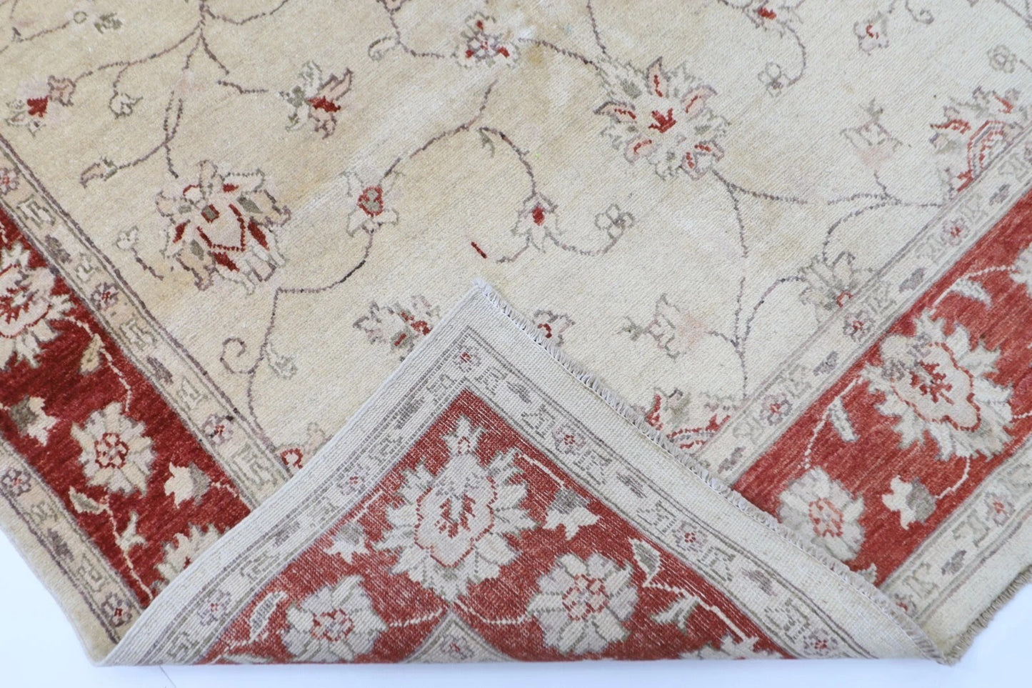 157 x 244 cm | Chobi Afghan Tribal Hand Knotted Veg Dye Wool Carpet