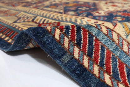 160 x 212 cm | Fine Afghan Tribal Hand Knotted Veg Dye Wool Carpet