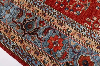 269 x 354 cm | Plants and Trees Afghan Hand Knotted Carpet