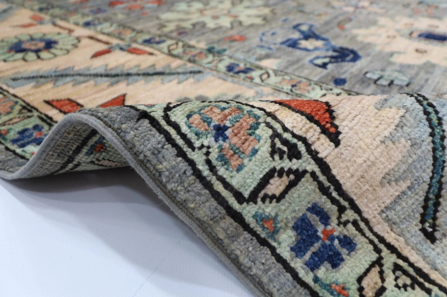 183 x 275 cm |  Bidjar Gray Afghan Tribal Hand Knotted Veg Dye Wool carpet