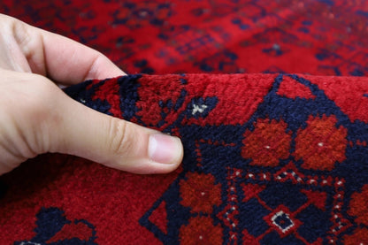 132 x 202 cm | Belgic Afghan Tribal Hand Knotted Veg Dye Wool carpet