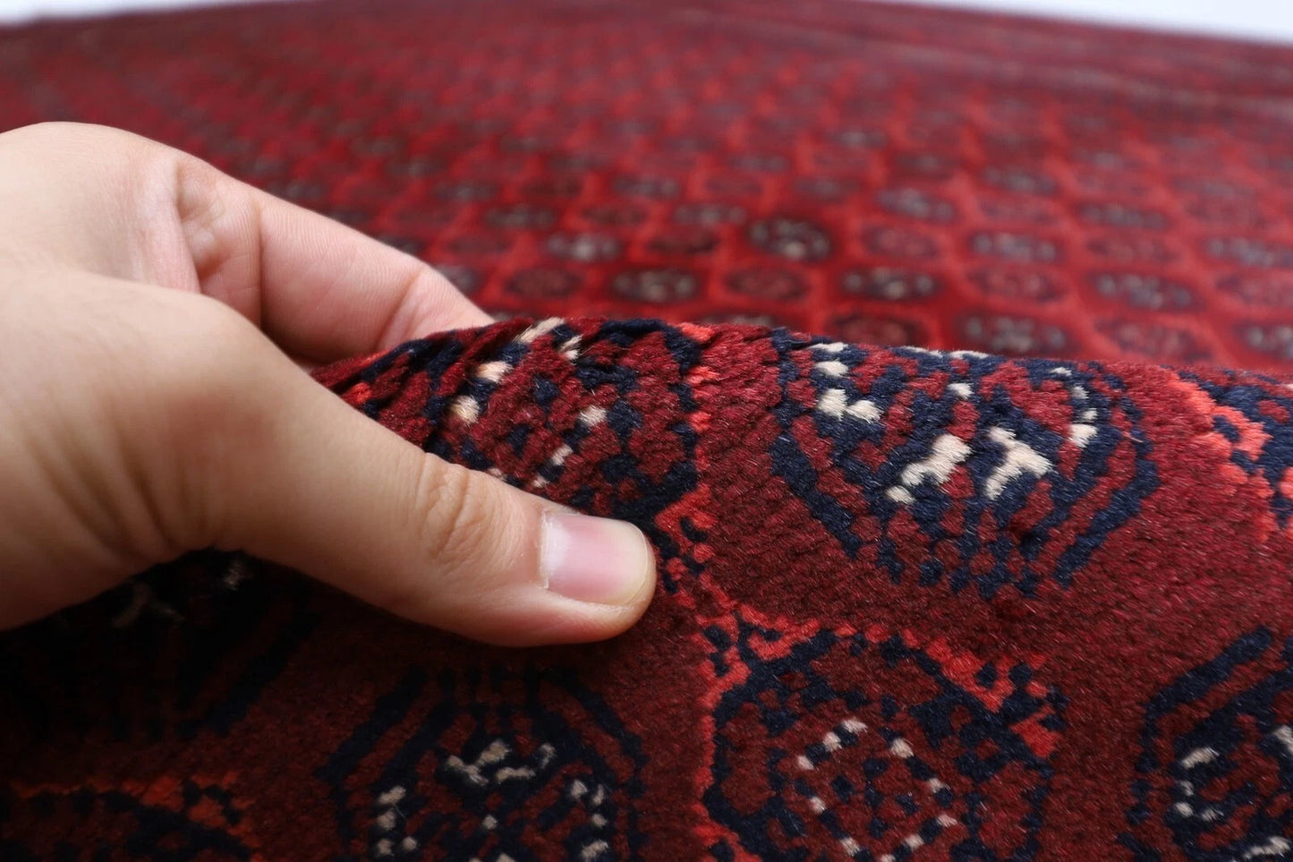 198 x 295 cm | Mori Bokhara Afghan Tribal Hand Knotted Carpet
