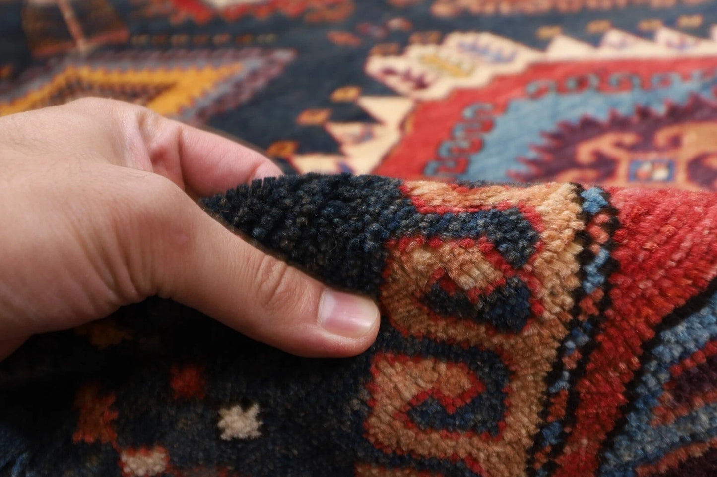 320 x 390 cm | Waziri Afghan Tribal Hand Knotted Carpet
