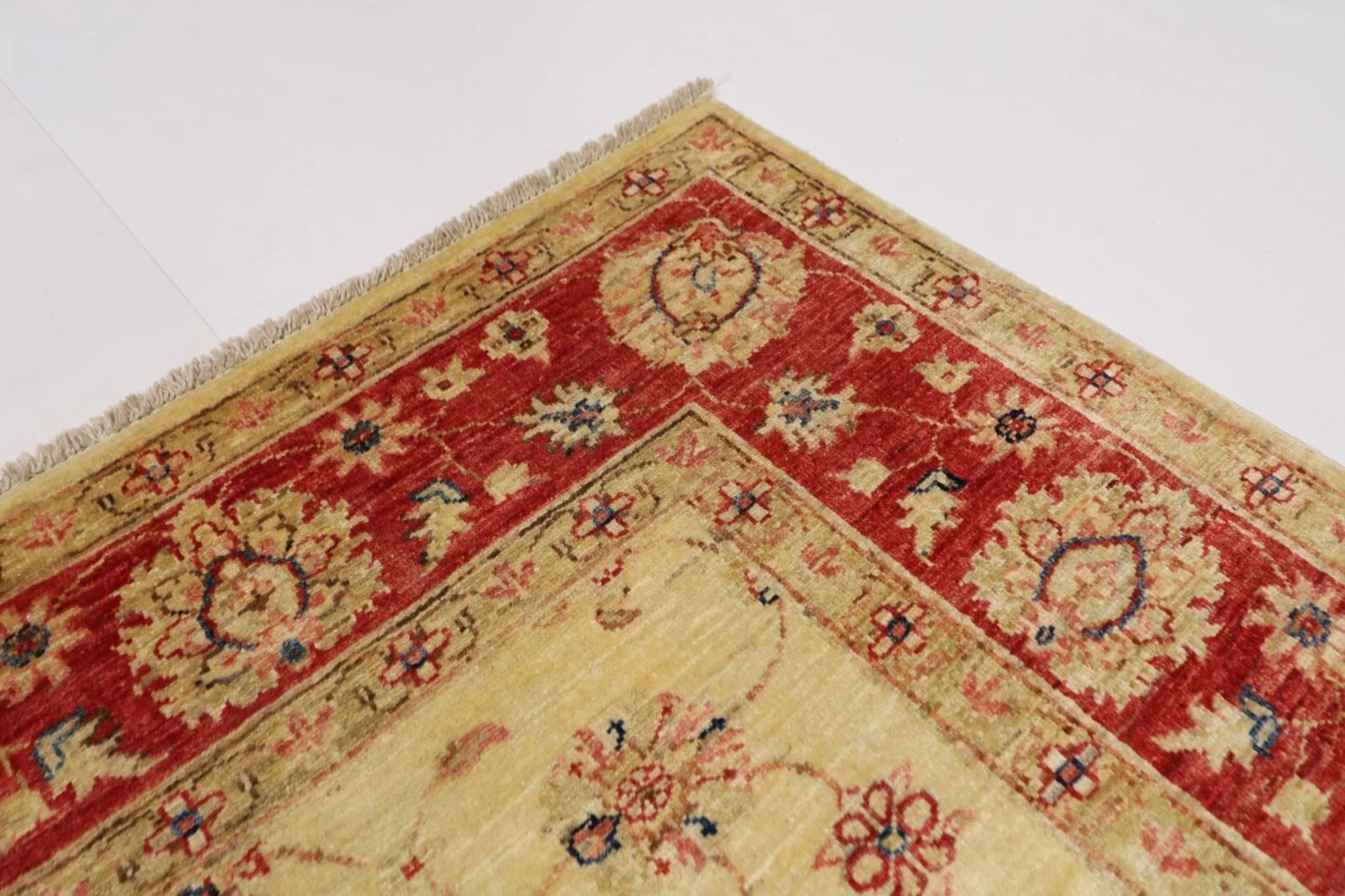 177 x 241 cm | Chobi Afghan Tribal Hand Knotted Veg Dye Wool Carpet