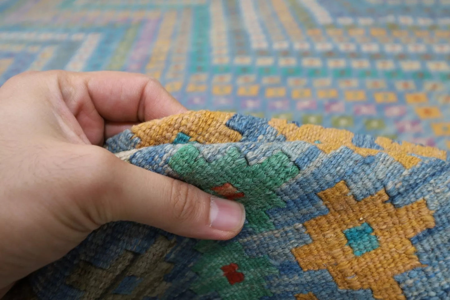 318 x 416 cm | Flat Weaved Afghan Tribal Hand Knotted Kilim