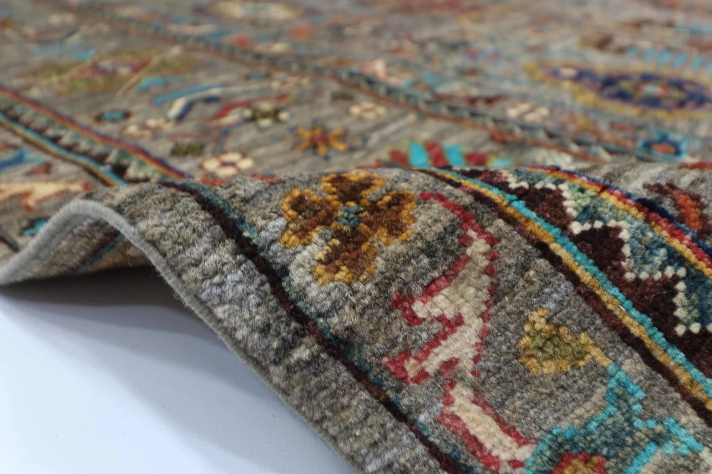 207 x 293 cm | Waziri Afghan Tribal Hand Knotted Carpet