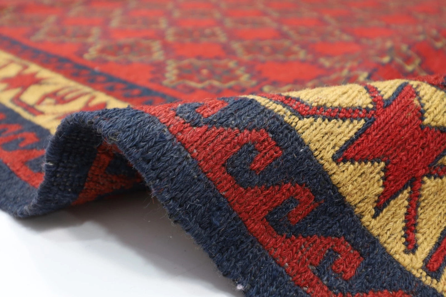 198 x 294 cm | Sumak Flat Weaved Afghan Tribal Hand Knotted Carpet