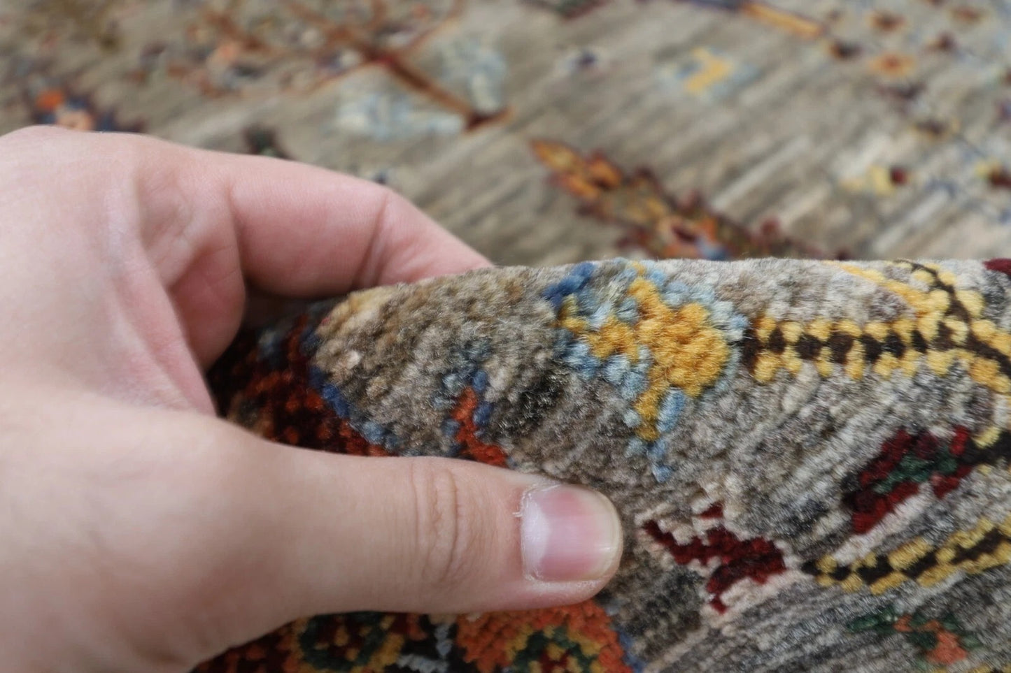 153 x 202 cm | Tree of Life Afghan Tribal Hand Knotted Veg Dye Wool Carpet