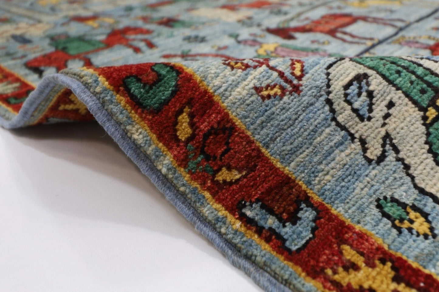 130 x 185 cm | Afghan Tribal Hand Knotted Veg Dye Wool carpet