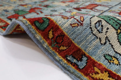130 x 185 cm | Afghan Tribal Hand Knotted Veg Dye Wool carpet