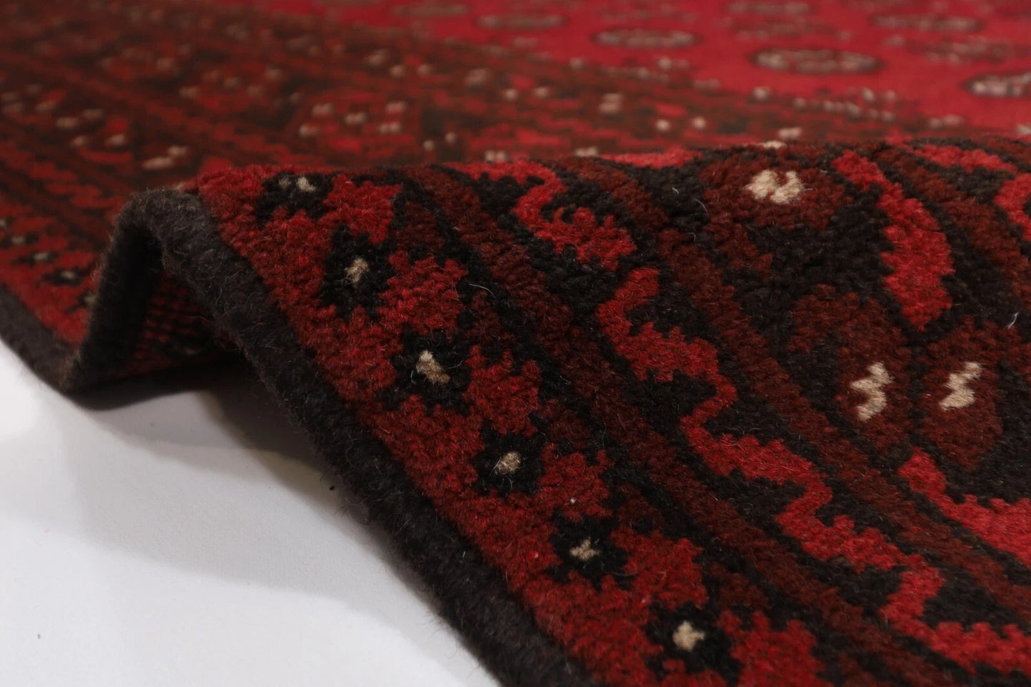 200 x 293 cm | Akja Bokhara Afghan Tribal Hand Knotted Carpet