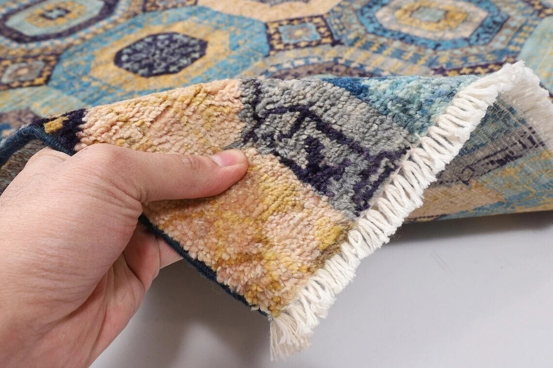 195 x 310 cm | Mamluk Afghan Tribal Hand Knotted Carpet