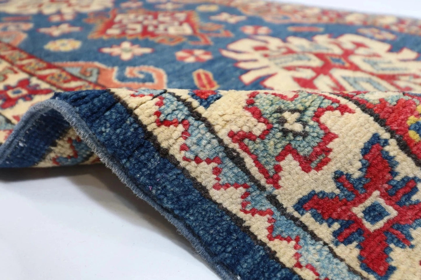 80 x 312 cm | Kazak Afghan Tribal Hand Knotted Wool Runner