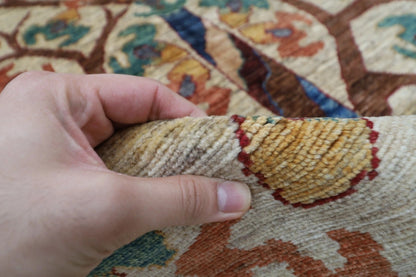 171 x 242 cm | Afghan Tribal Hand Knotted Veg Dye Wool Carpet