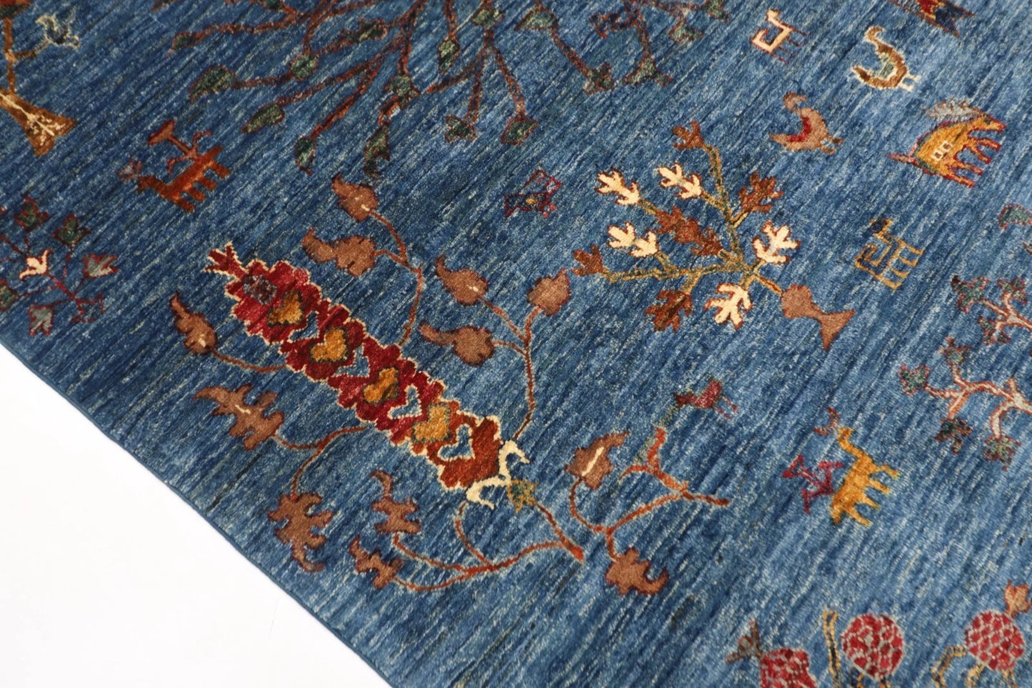 204 x 300 cm | Plants and Trees Afghan Tribal Hand Knotted Carpet