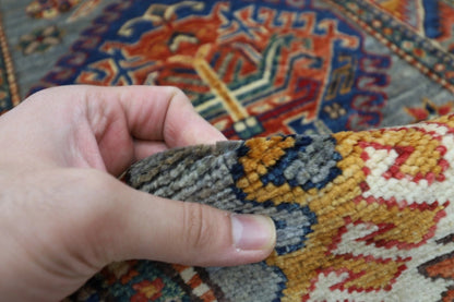 76 x 230 cm | Kazak Afghan Tribal Hand Knotted Wool Runner