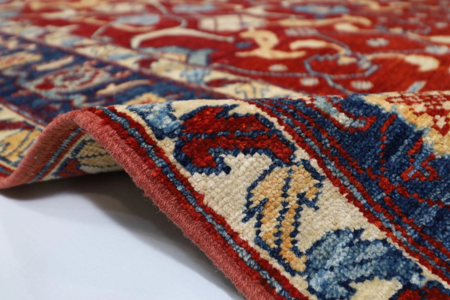159 x 205 cm | Bidjar Afghan Tribal Hand Knotted Veg Dye Wool Carpet