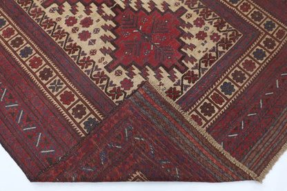 190 x 248 cm | Vintage Kilim Afghan Tribal Hand Knotted Veg Dye Wool Carpet